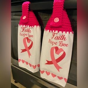 crochet towels homemade with love